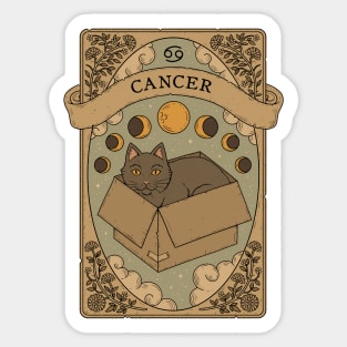 Cancer - Cats Astrology Sticker